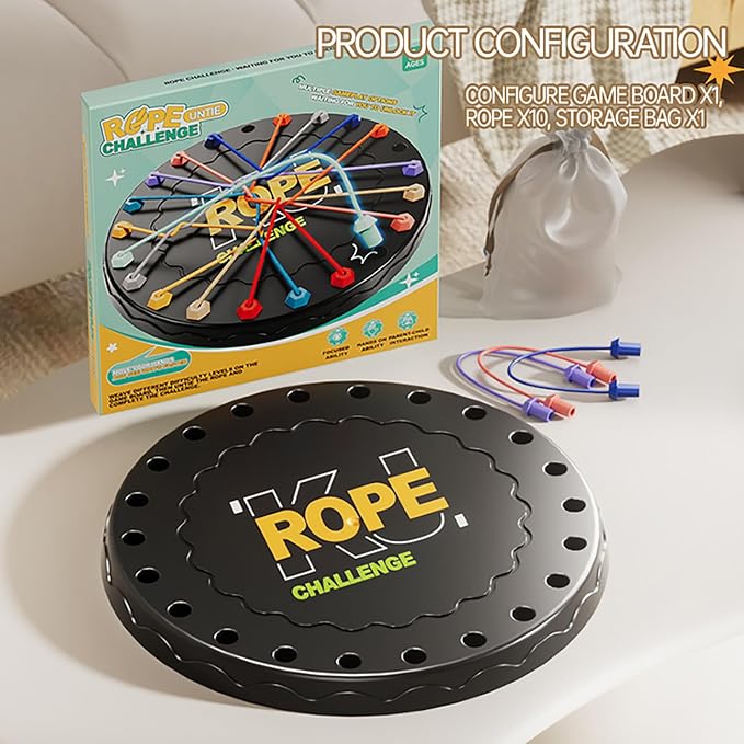 lartoys Rope Untangling Puzzle Game, Educational Strategy Board Game - Image 7