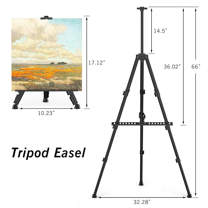 Art Painting Tripod Easel Stand - Image 4