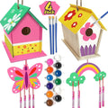 4 Pack DIY Bird House Wind Chime Kit by ORIENTALCHERRY