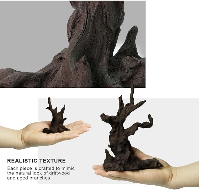 FZONE Resin Aquarium Driftwood, Aquarium Tree Decoration - Image 3