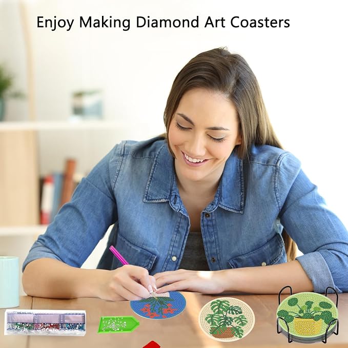 TDOOW Diamond Art Coasters Kits, Diamond Art Kits - Image 4