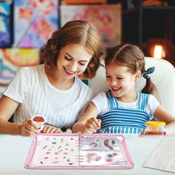 MUDOR 4 in 1 Sticker Storage Organizer, A5 Sticker Collecting Book Album Holder - Image 6