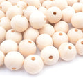 25mm Wooden Beads for Craft, Bead Garland, Farmhouse Decor by Modpion