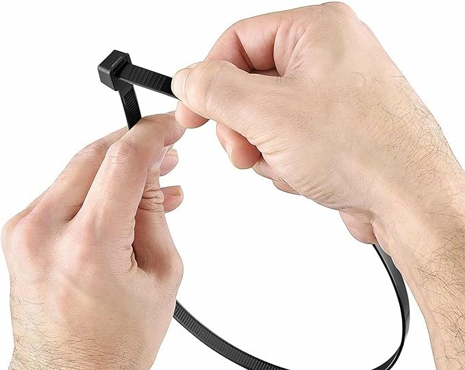 zip ties 18 inch large plastic cable ties black 100 per pack nylon ties wraps outdoor use With 60 Pounds Tensile
