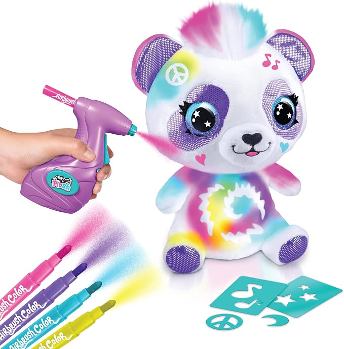 Canal Toys Personalize Airbrush Plush Large Panda! Decorate, Repeat! Customize - Image 5
