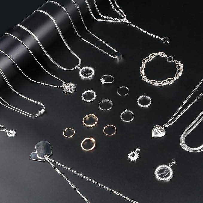 Ecoofor Necklace Chains for Jewelry Making, 82 Feet 10 Rolls Stainless Steel - Image 5