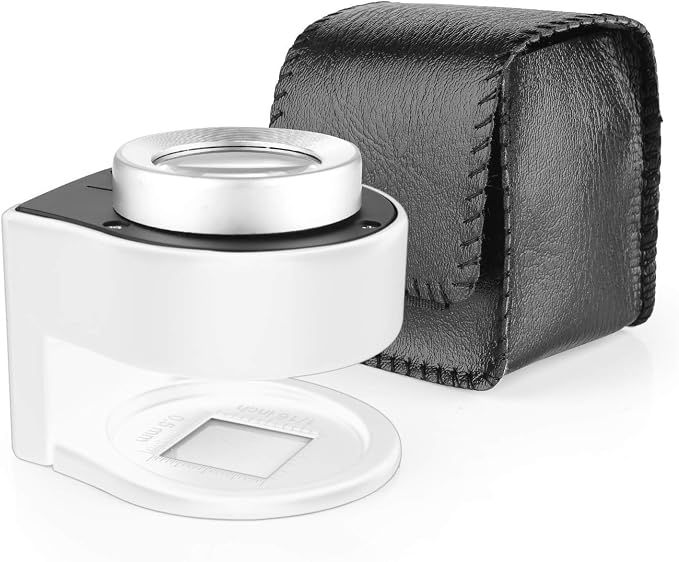 30X Loupe Magnifier with 6 Light, Desktop Portable Metal Magnifier Folding - Image 6