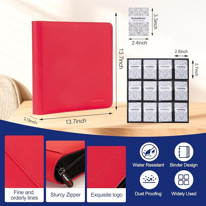 Card Binder – 720 Capacity, Zippered Trading Card Holder - Image 3