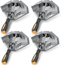 4 Pack Right Angle Clamp, Single Handle 90° Aluminum Alloy Corner Clamp, With Adjustable Swing Jaw 90° degree corner clamps for welding, woodworking