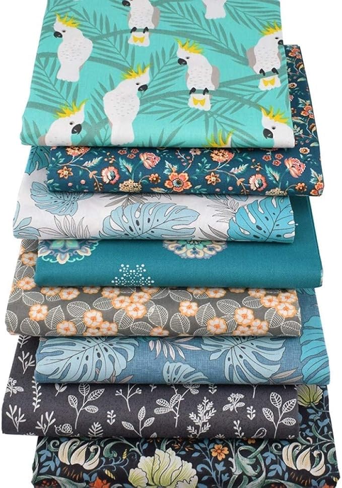 Aubliss 50pcs 100% Cotton Fabric Bundle 10" x 10" PreCut Fat Squares Sheets - Image 3