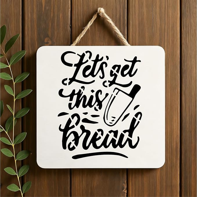 Funny Stencils 4in 56pcs Reusable Plastic Templates Proverb Craft Paint - Image 6