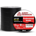 Avery Dennison Electrical Tape ¾ in x 99 ft, 6 Rolls Professional Grade PVC Electric Tape, UL/CSA Listed Insulating Vinyl Tape for Electrical, Repairs, Automotive and Equipment, Pro-43, Black