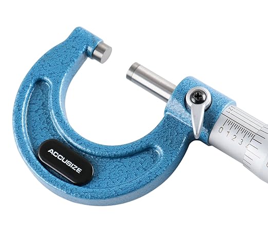Accusize Industrial Tools 0-1'' by 0.0001'' Ultra-Precision Outside Micrometer, Eg00-0001