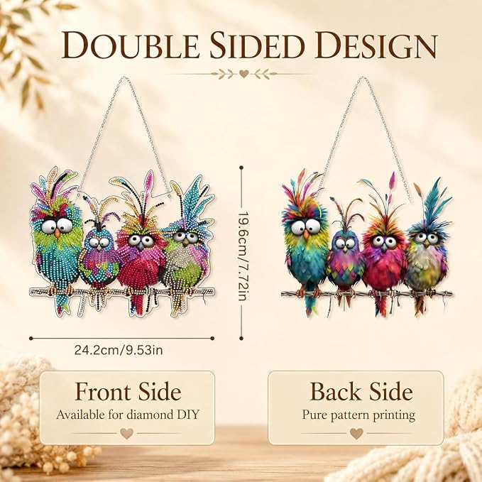JJFox Diamond Art Kit for Adult, Special Shaped Rhinestone, DIY Acrylic 5D - Image 9