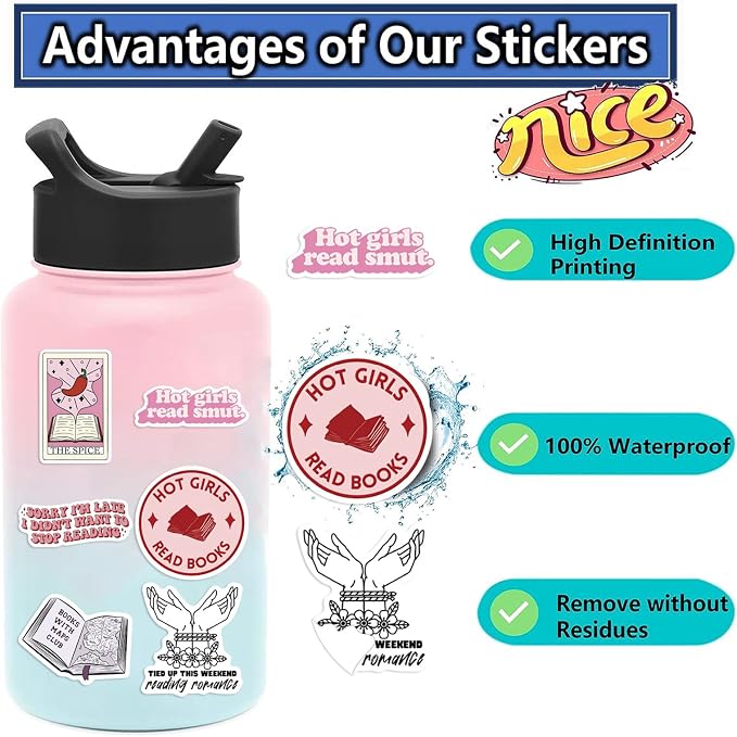 104 PCS Romance Book Stickers for Kindle- Bookish Fantasy Dragon Aesthetic - Image 5