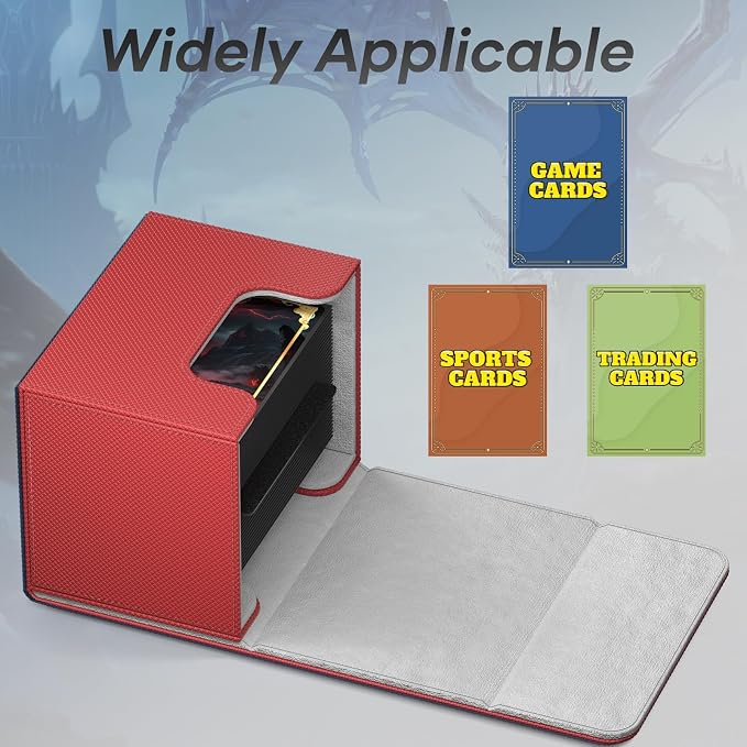 Mlikero Card Deck Box, Commander Deck Box Holds 100+ Double-Sleeved Cards - Image 3