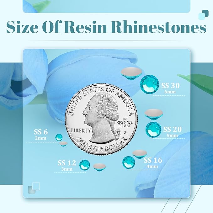 4000PCS 5mm Resin Rhinestones Bulk - Image 3