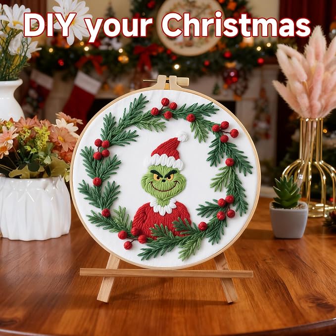 BBLYBD Christmas Embroidery Kit, 1 Set Cross Stitch Craft Kit - Image 5