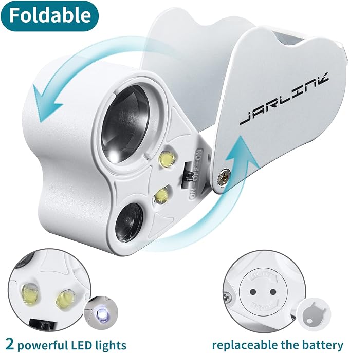 JARLINK 2 Pack Jewelers Loupe - Image 2