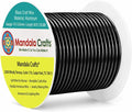 Mandala Crafts 14 Gauge Black Anodized Aluminum Craft Wire, 60 FT | Colored by MandalaCrafts