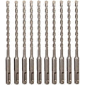 10PCS, 3/8" x 6", SDS Plus, Hammer Drill Bits, Rotary Hammer Drill Bits
