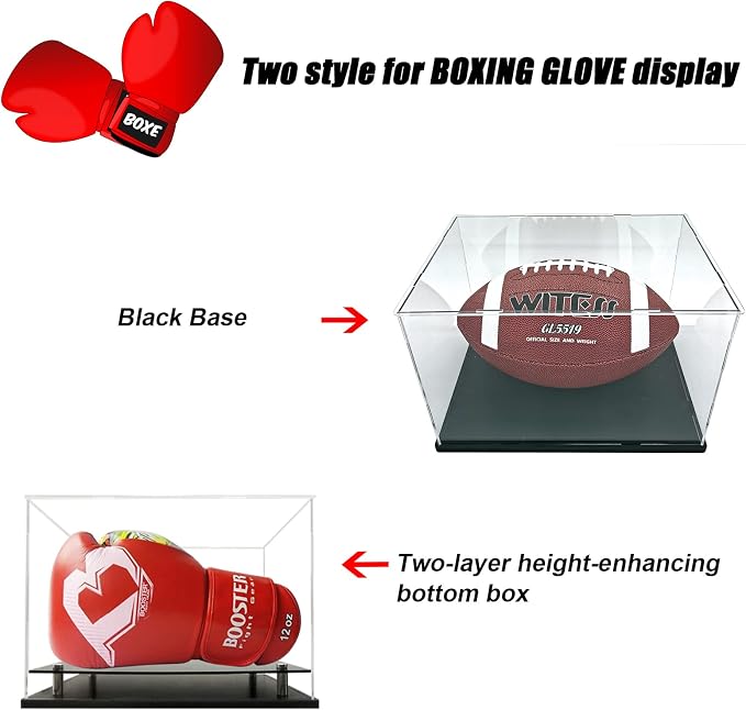 Boxing Glove Display Case, Self-Assembly Acrylic Display case - Image 7