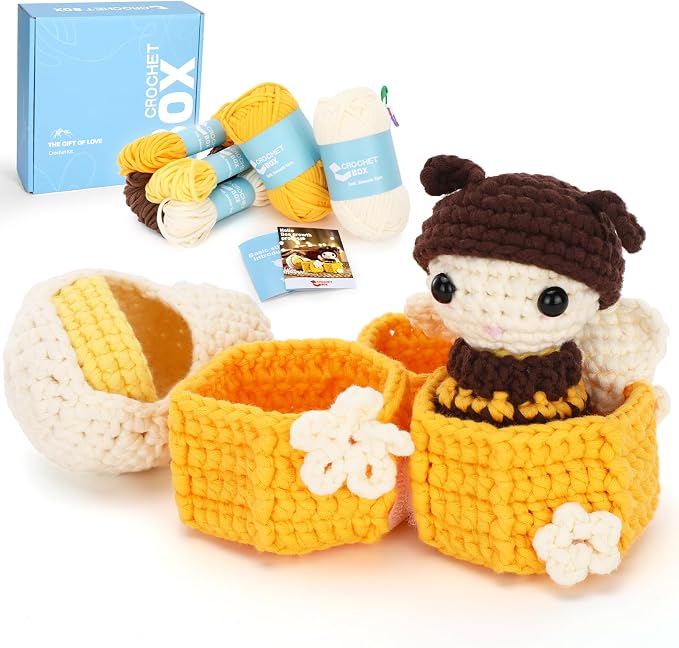 Crochet Kit for Beginners Adults by CROCHETBOX