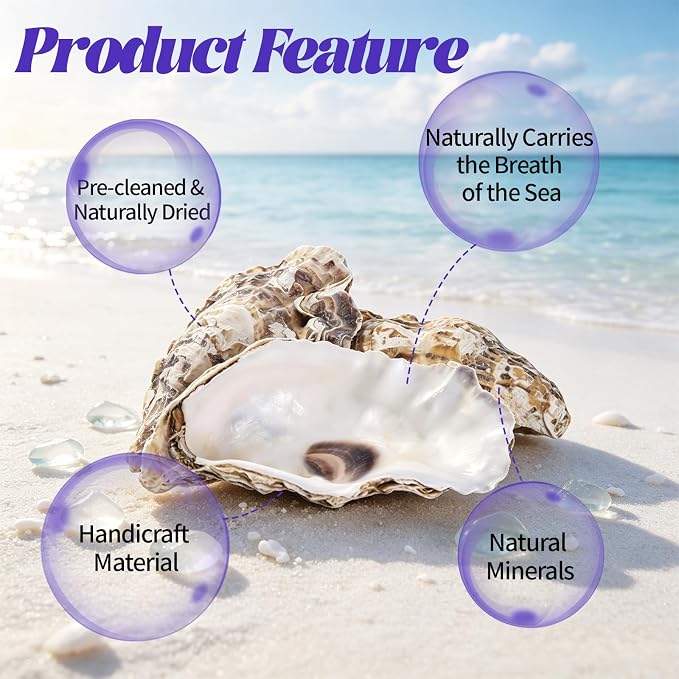 SINKOO 20PCS Concave Oyster Shells 4"-6", Large Oyster Shells - Image 3