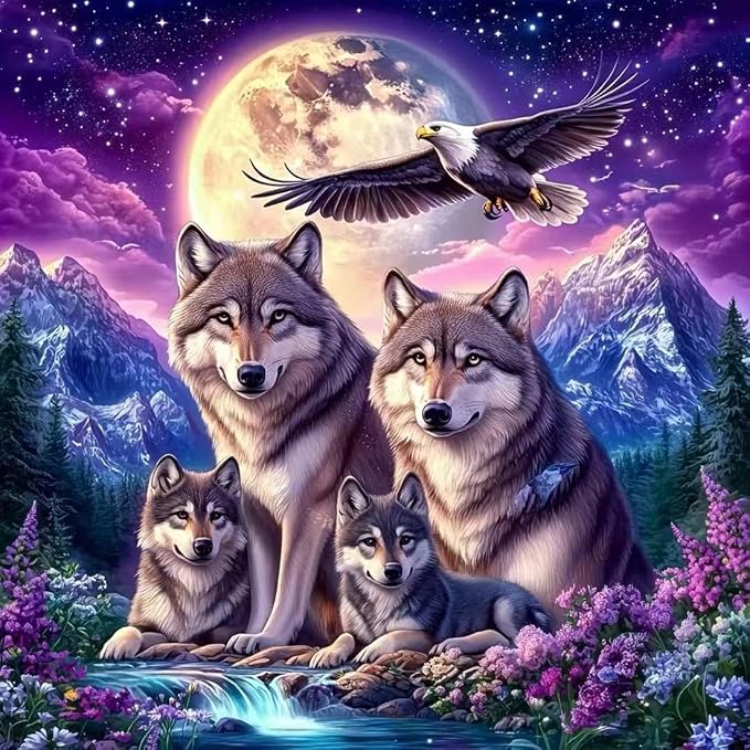 SHICERNHJ 5D Eagle Diamond Painting Kits by Unknown