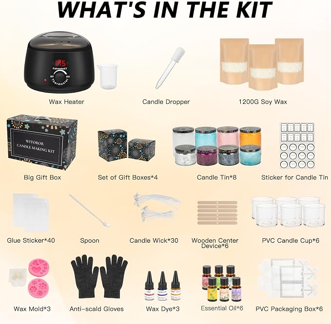 WITOROR Candle Making Kit, Scented Candles Making Kit - Image 2