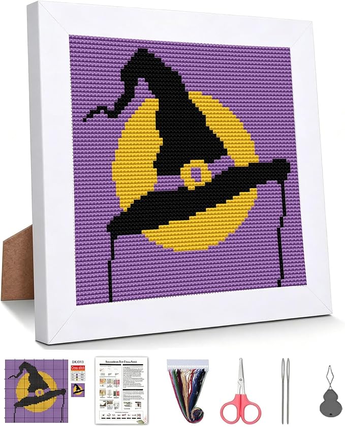 WUSARPLY Halloween Stamped Cross Stitch Kits by WUSARPLY
