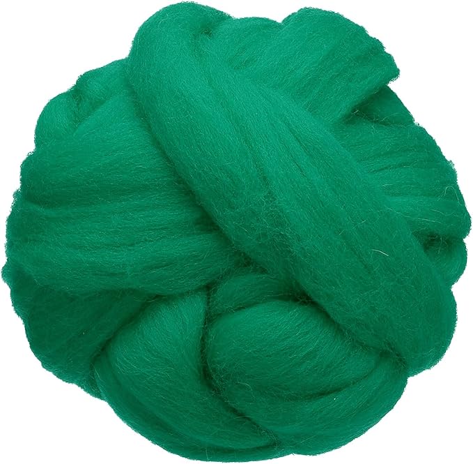 uxcell 3.53oz Wool Roving Yarn, Needle Felting Wool Fiber DIY Craft Needle Wet by uxcell