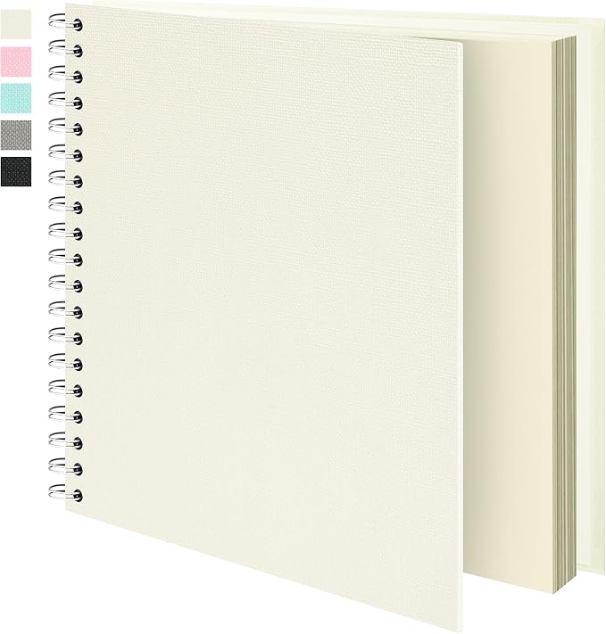 Vienrose Scrapbook Album 12x12 Inch Blank Thick Kraft Paper DIY Scrapbooking by Vienrose