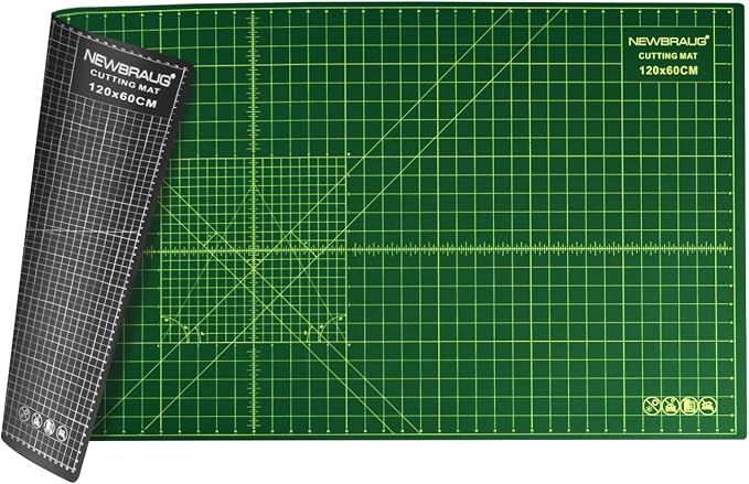 NEWBRAUG 23'' × 47'' Large Self Healing Cutting Double Sided 5-Ply Mat by NEWBRAUG