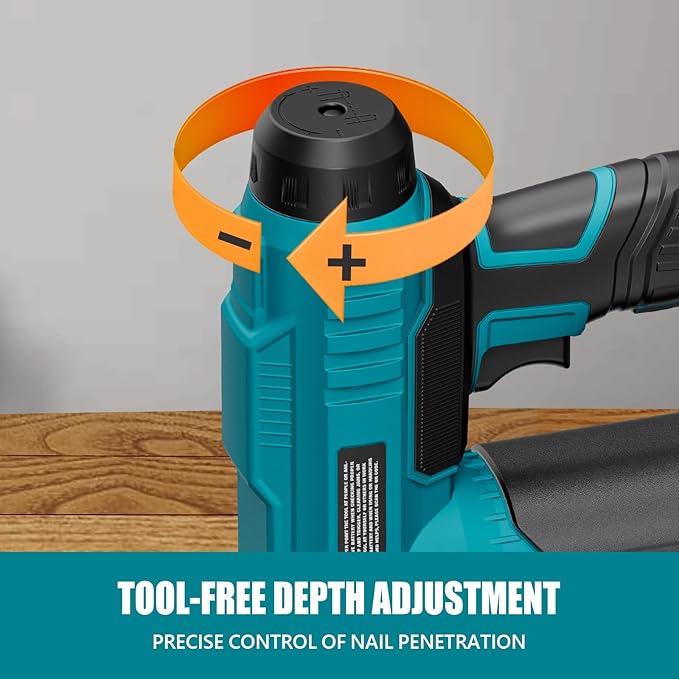 ALLOYPOWER 18 Gauge Nail Gun Battery Powered, 2 in 1 Cordless Brad Nailer/Electric Stapler with 2.0Ah Battery and Charger,1000pcs Nails and 500pcs Staples Included for Home Improvement & Woodworking