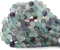 45PCS 8mm Natural Colorful Fluorite Gemstone Round Loose Beads by CHEAVIAN