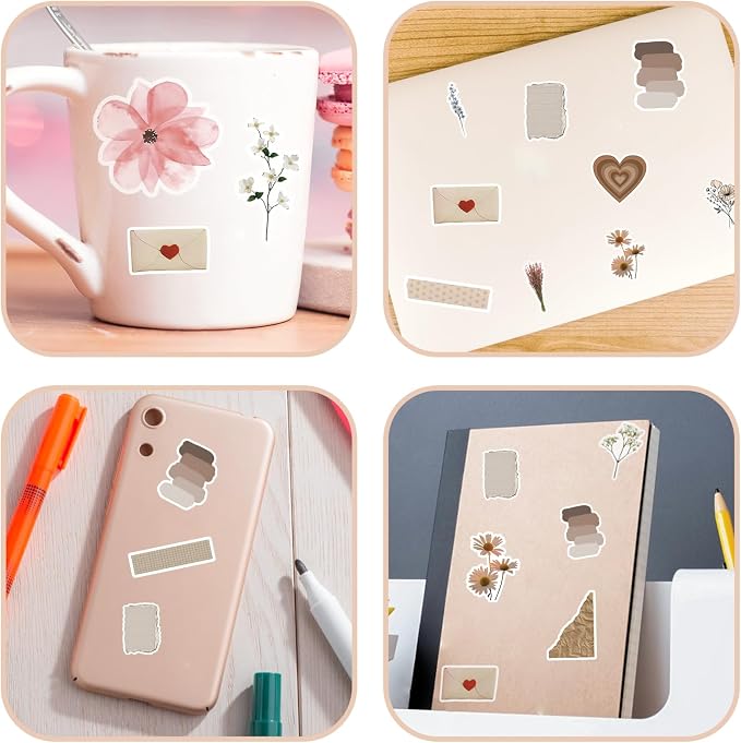 120 PCS Vintage Aesthetic Stickers - Image 4
