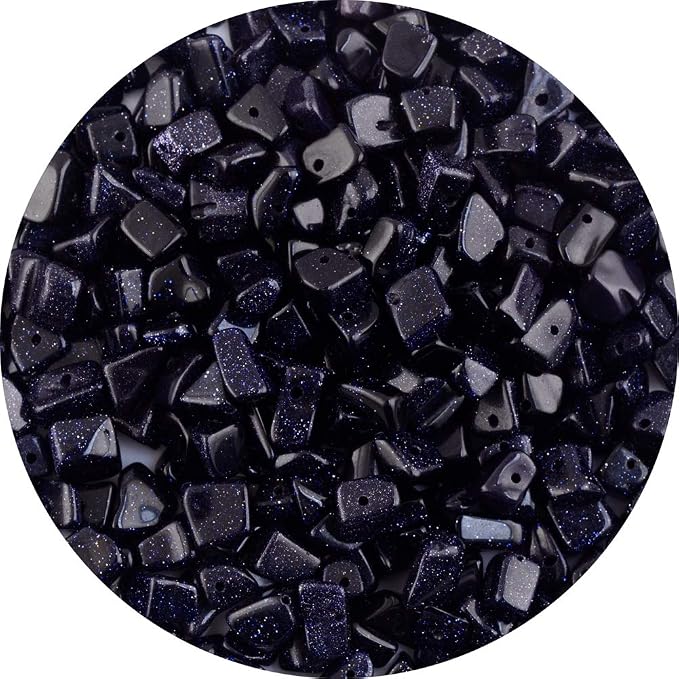 Natural Chip Stone Beads Blue Sandstone 5-8mm About 400 Pieces Irregular by Cmidy