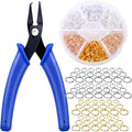 Split Rings for Jewelry Making, Caffox 700pcs Small Split Ring by Caffox