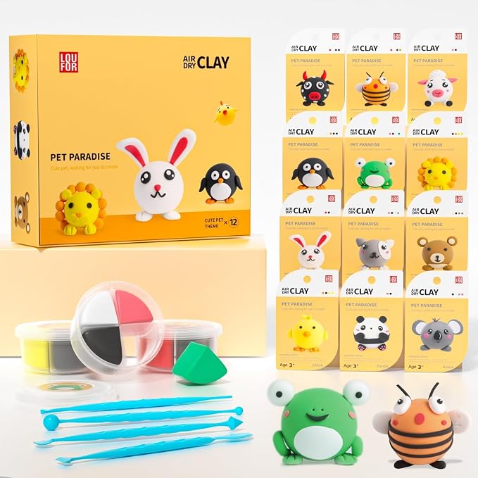 LOUFOR Air Dry Clay Kits by LOUFOR-THENOBILITYINCLAY