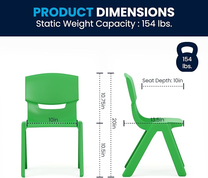 Flash Furniture Emmy Adjustable Classroom Activity Table - Image 3