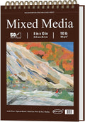 Mofuny Mixed Media Sketchbook 8x10, 50 Sheets - 110lb/180gsm Mixed Media Paper by SketchBook