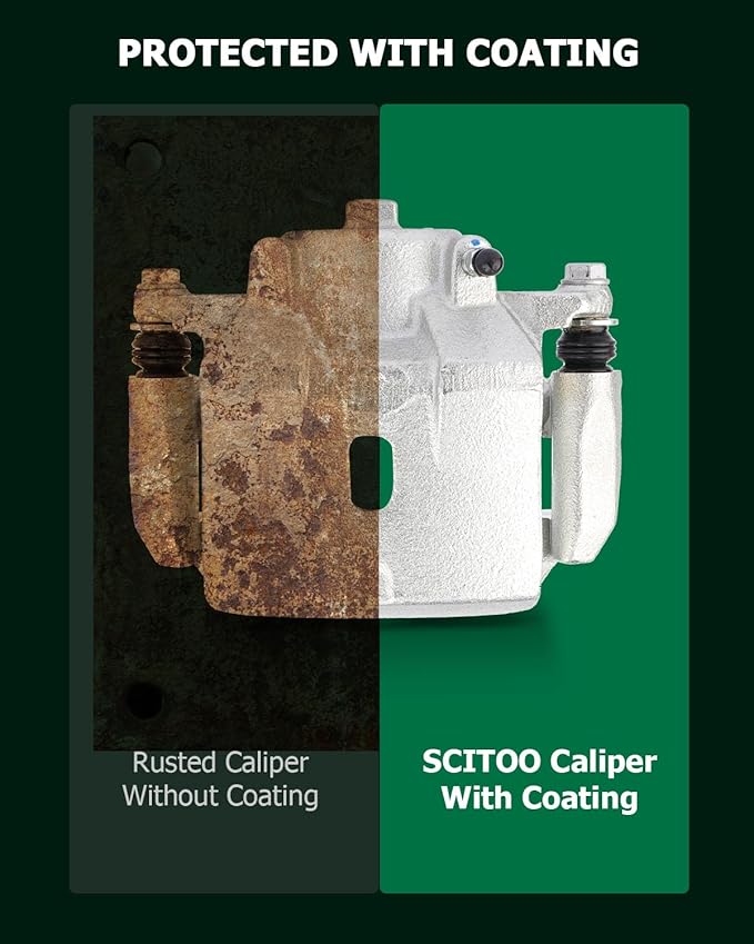 SCITOO 18-B4910 Front Left Disc Brake Caliper Assembly w/Bracket For Chevy For HHR 2006-2011,For Chevy For Malibu 2004-2008,For Pontiac For G6 2006-2008