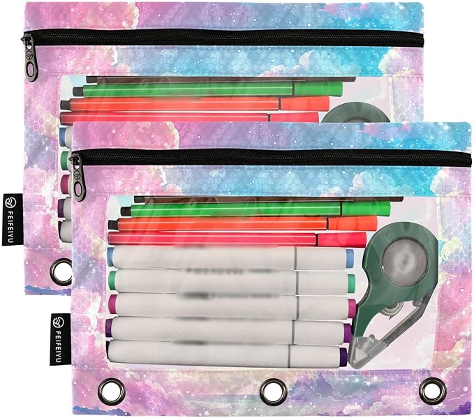 Princess Castle Pink Sky Pencil Pouch - Image 2