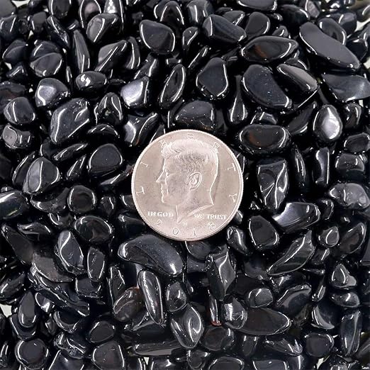 1 Lb Decorative Crystal Pebbles Irregular Shaped Obsidian Stones Small Tumbled - Image 7