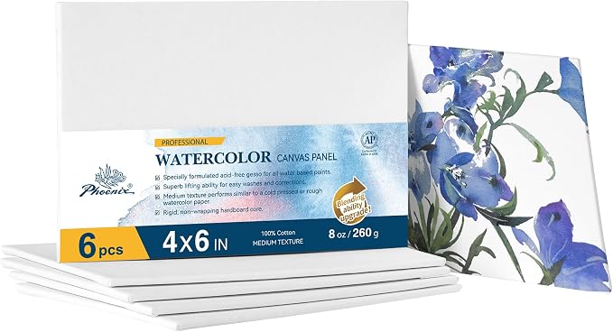 PHOENIX Watercolor Canvases for Painting by PHOENIX