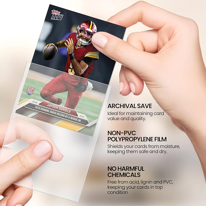Clear Card Protector Sleeves 100 Counts Durable 15"x8.5" Card Cases - Image 6