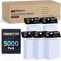 5000 Pack Card Sleeves, Perfect Fit Inner Sleeves Ideal by Mlikero