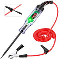 Test Light Automotive 5-90V Digital LED Light Tester with Voltage Display, Voltage Test Pen with Extended Spring Wire & Stainless Steel Probe, Circuit Tester for Car, RV, Fuse Voltage Systems (5-90V)