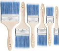 Bates- Paint Brushes, 6 Pack, Wooden Handle, Flat Wall Paint Brushes by BatesChoice